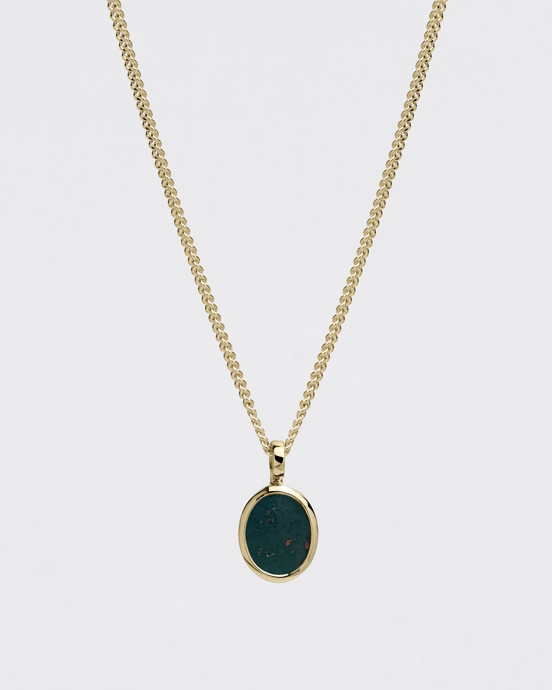 Westhill Gold Portrait Pendant - Bloodstone