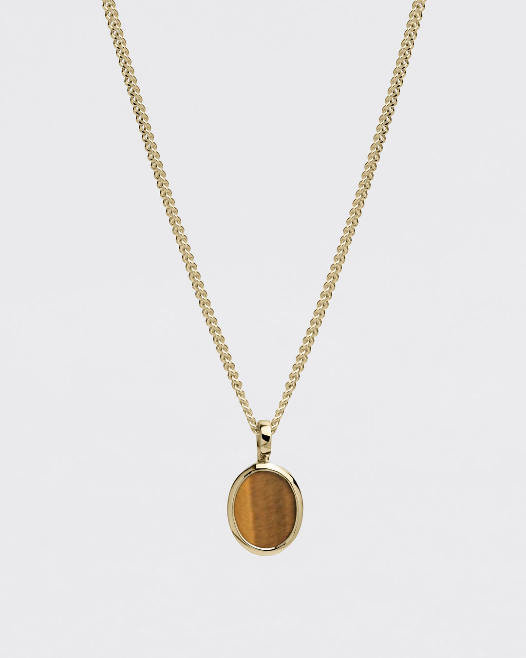 Westhill Gold Portrait Pendant - Tigers Eye