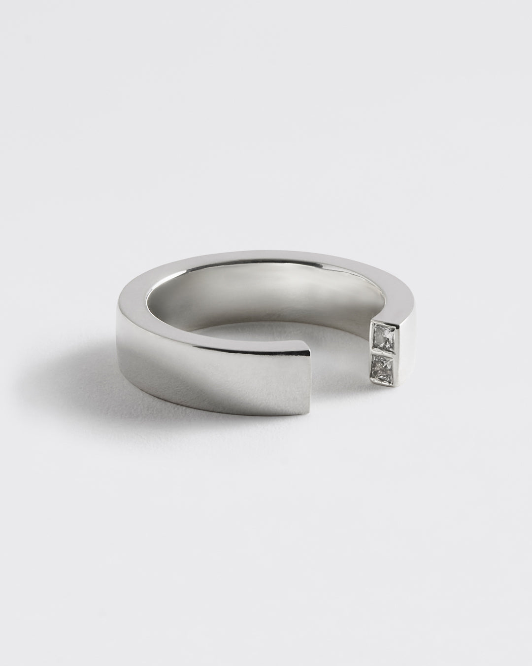 Westhill Silver Diamond Split Ring