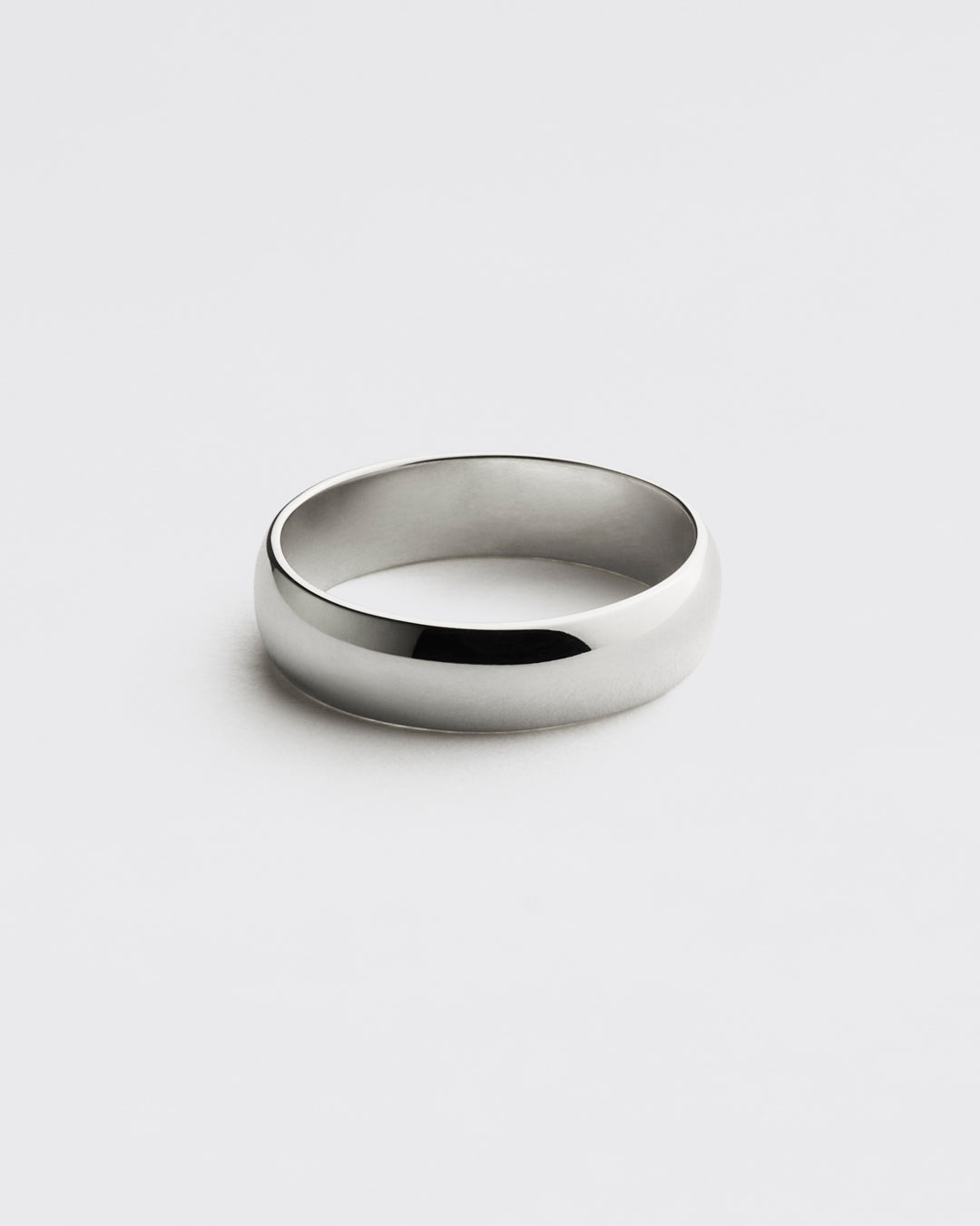 Wedding Band - White Gold Curve Band 6mm - Westhill