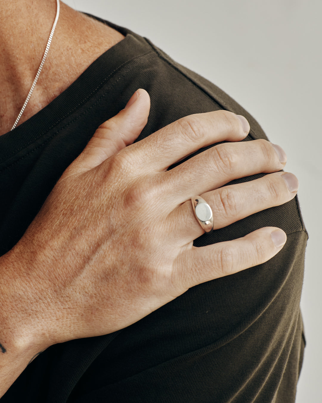 Silver Mid Signet Ring - Westhill