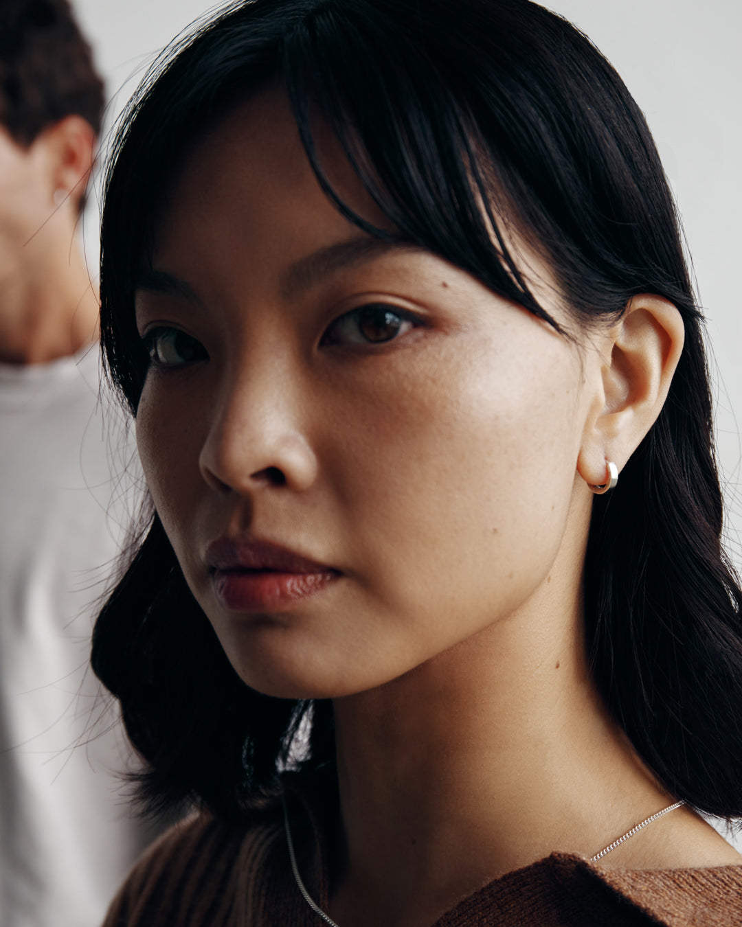 Westhill White Gold Square Earring