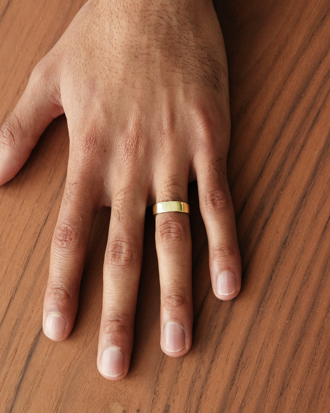 Wedding Band - Gold Square Band 6mm - Westhill