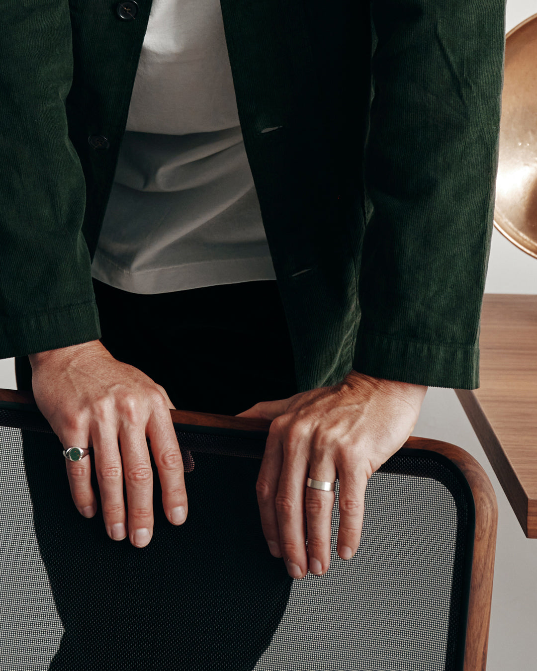 Westhill Silver Portrait Signet - Bloodstone
