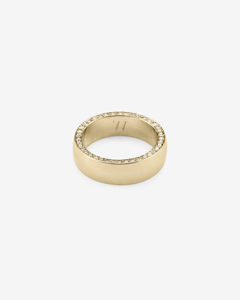 Gold Diamond Halo Band - Rings - Westhill