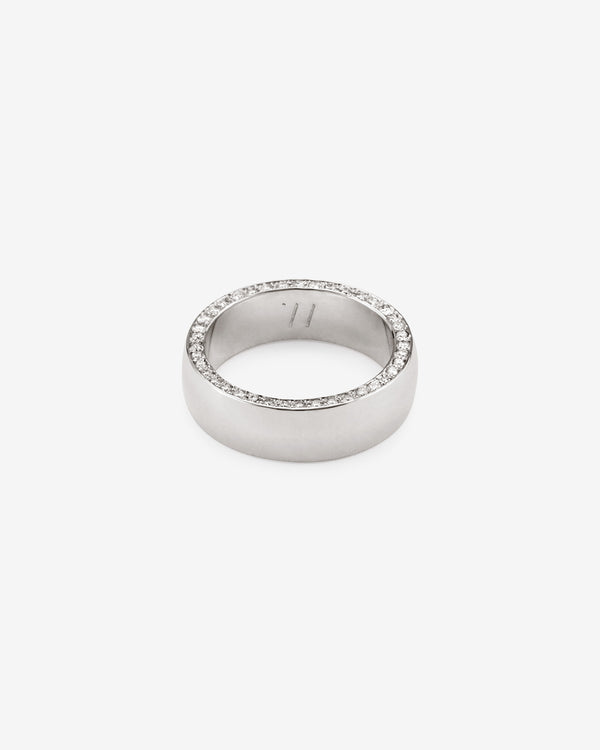 Silver Diamond Halo Band - Rings - Westhill