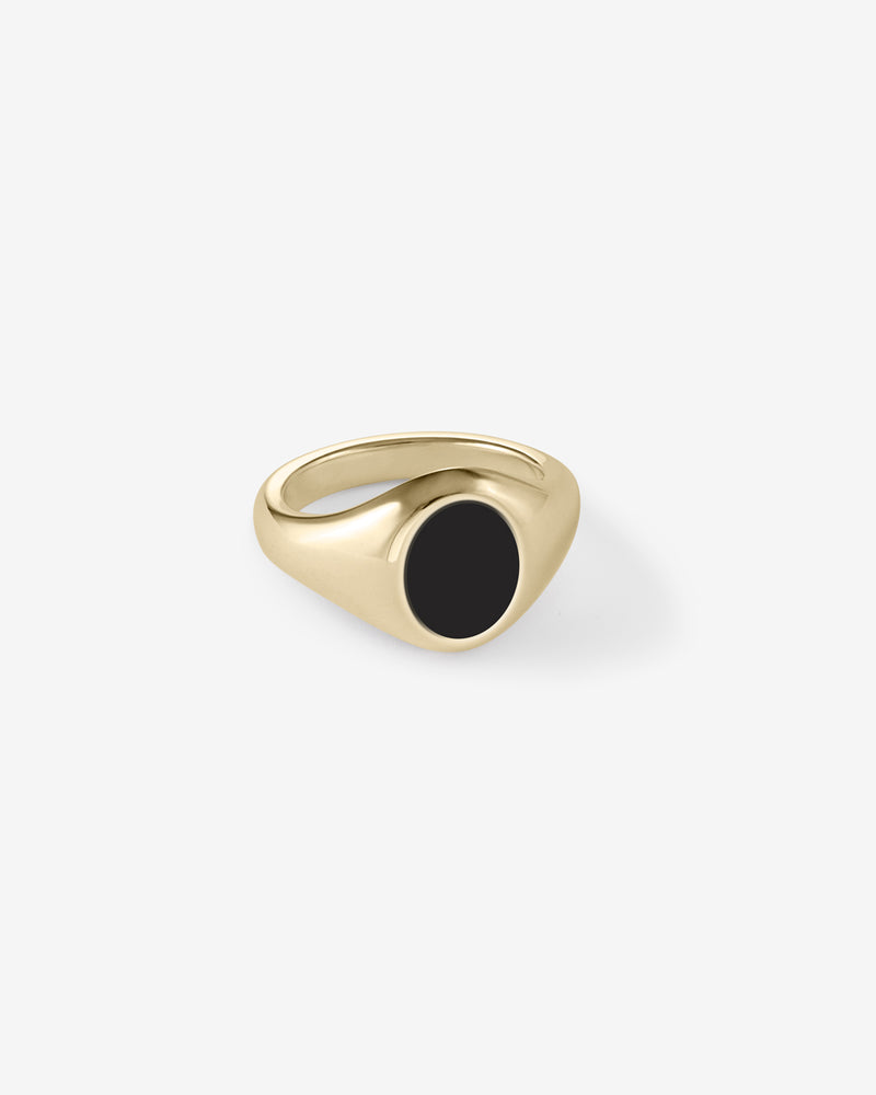 Gold Portrait Signet Ring - Onyx - Westhill
