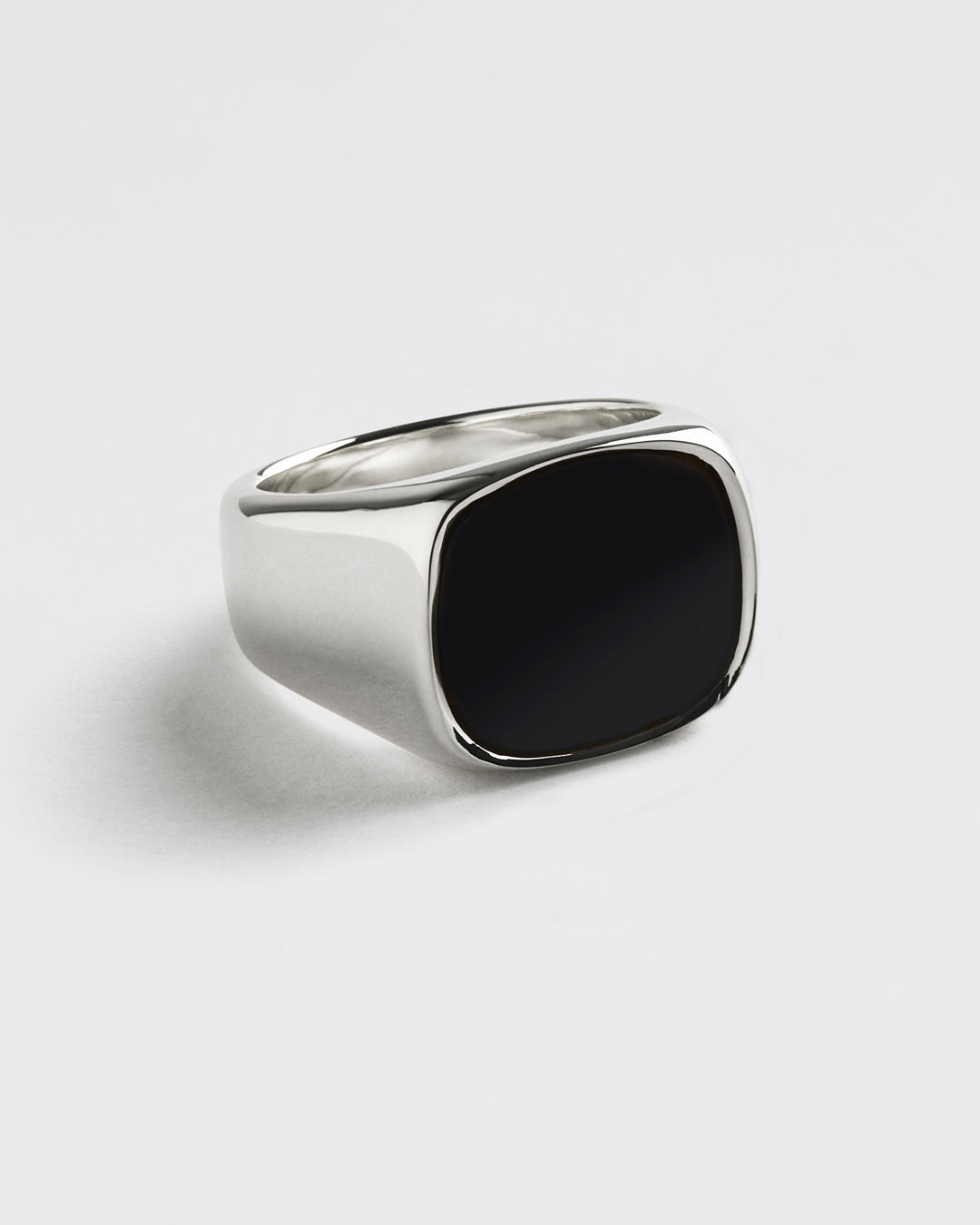 Westhill Silver Onyx Cushion Signet Ring