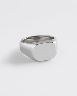 Silver Cushion Signet Ring - Westhill