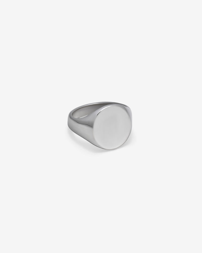 Westhill White Gold Oval XL SIgnet Ring