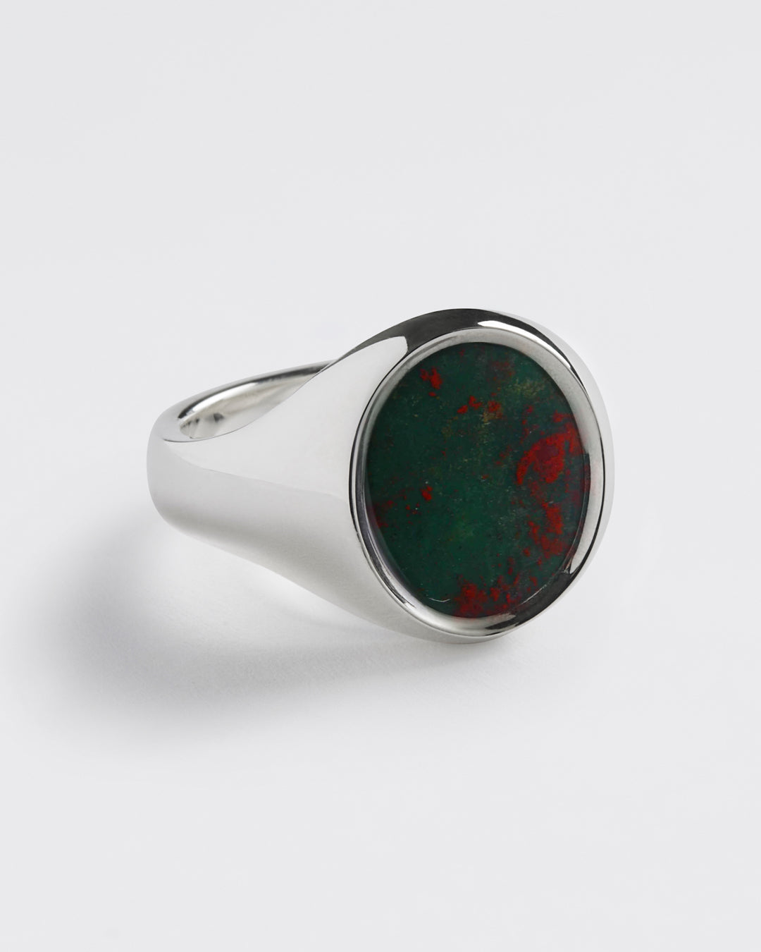Silver Portrait Signet // Bloodstone - Westhill
