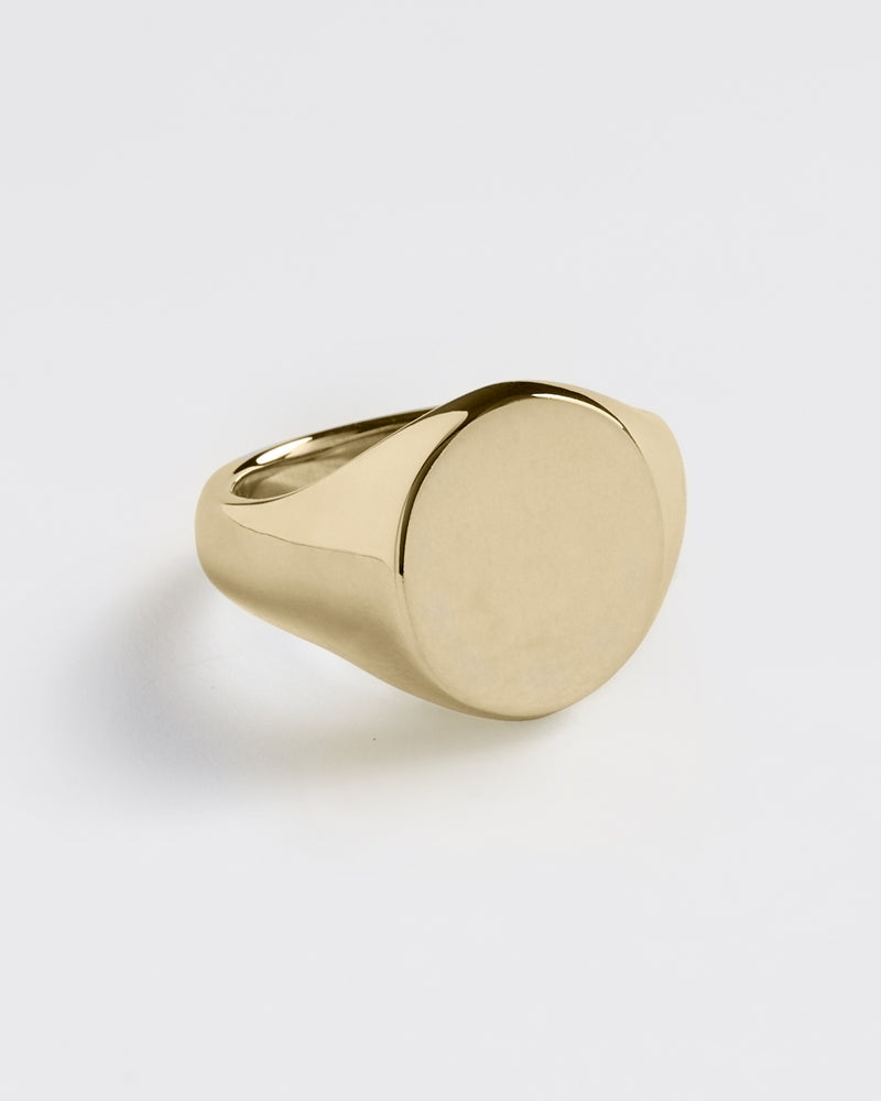 Westhill Gold Portrait SIgnet Ring // Large