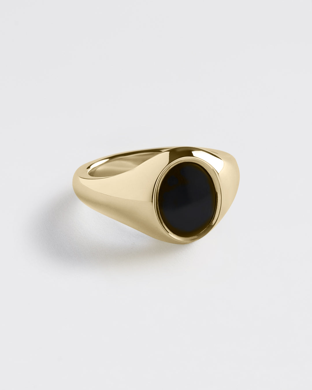 Gold Portrait Signet Ring - Onyx - Westhill