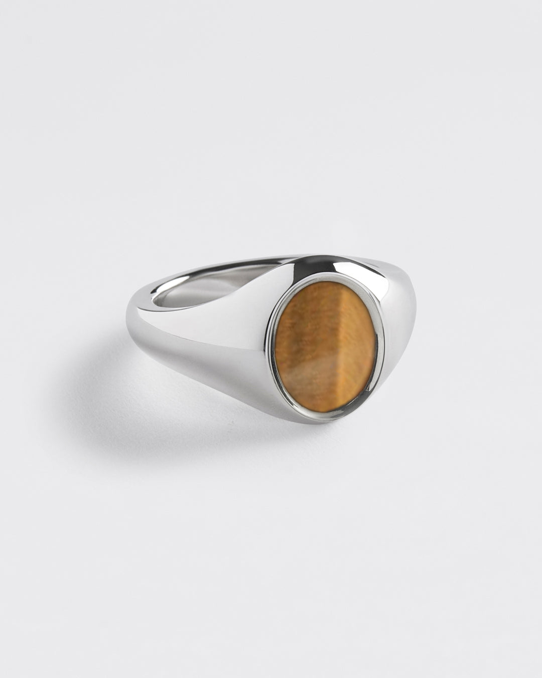 Westhill Silver Portrait Signet - Tigers Eye