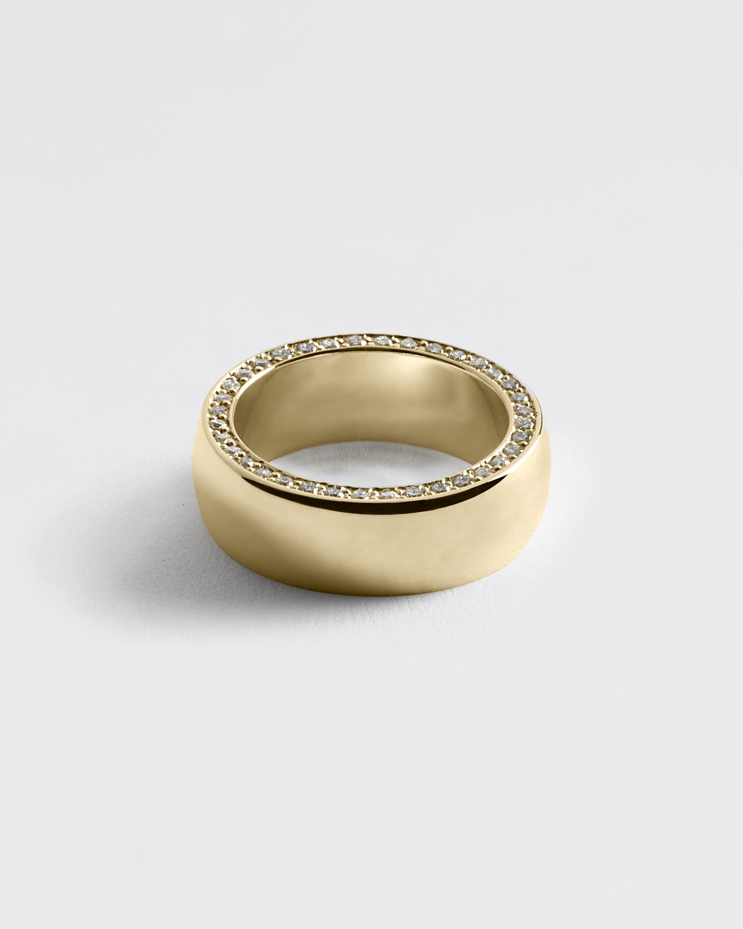 Gold Diamond Halo Band - Rings - Westhill