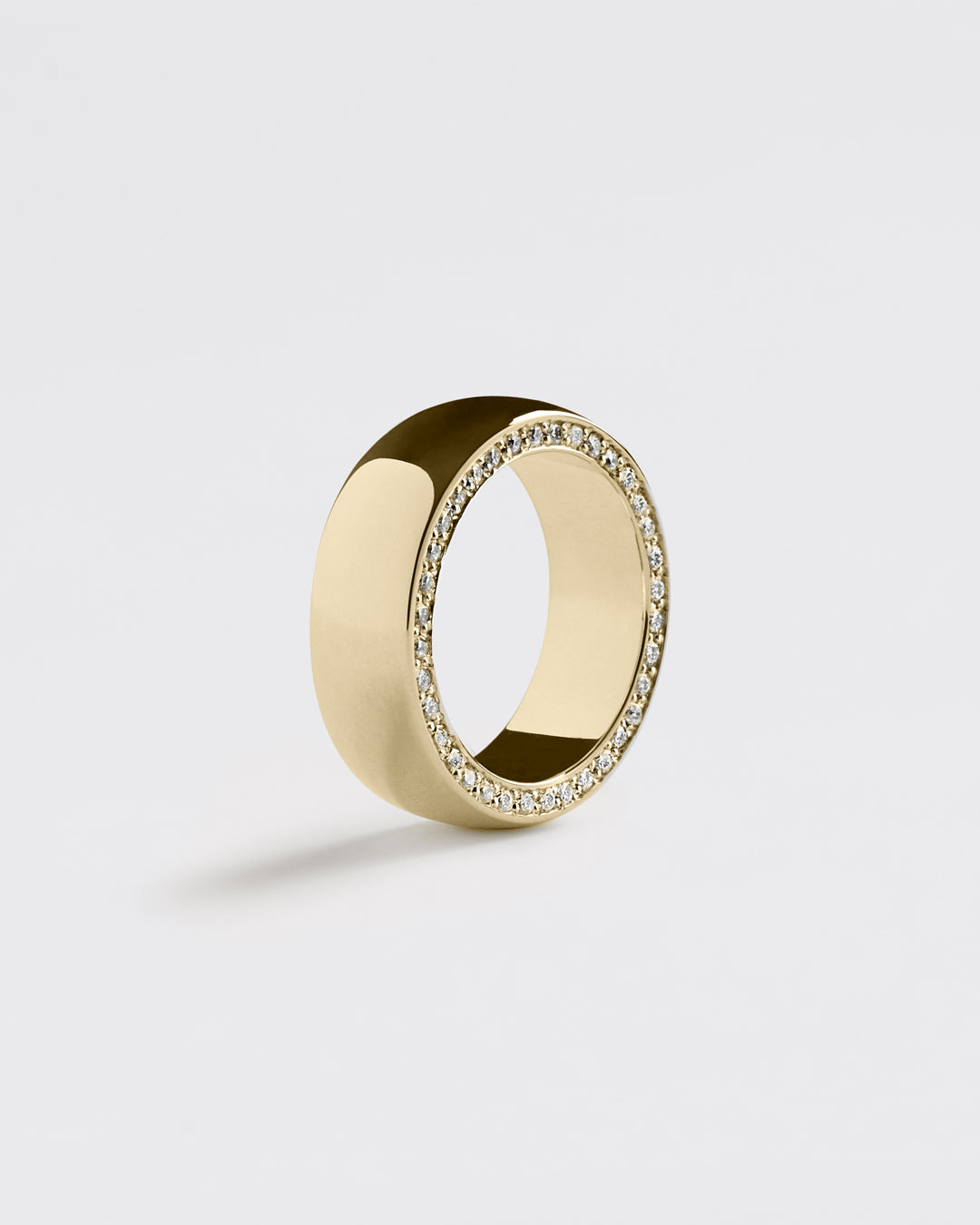 Gold Diamond Halo Band - Rings - Westhill