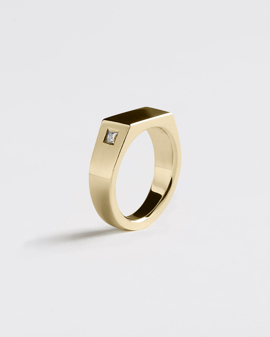 Westhill Gold Diamond Sharp Signet Ring