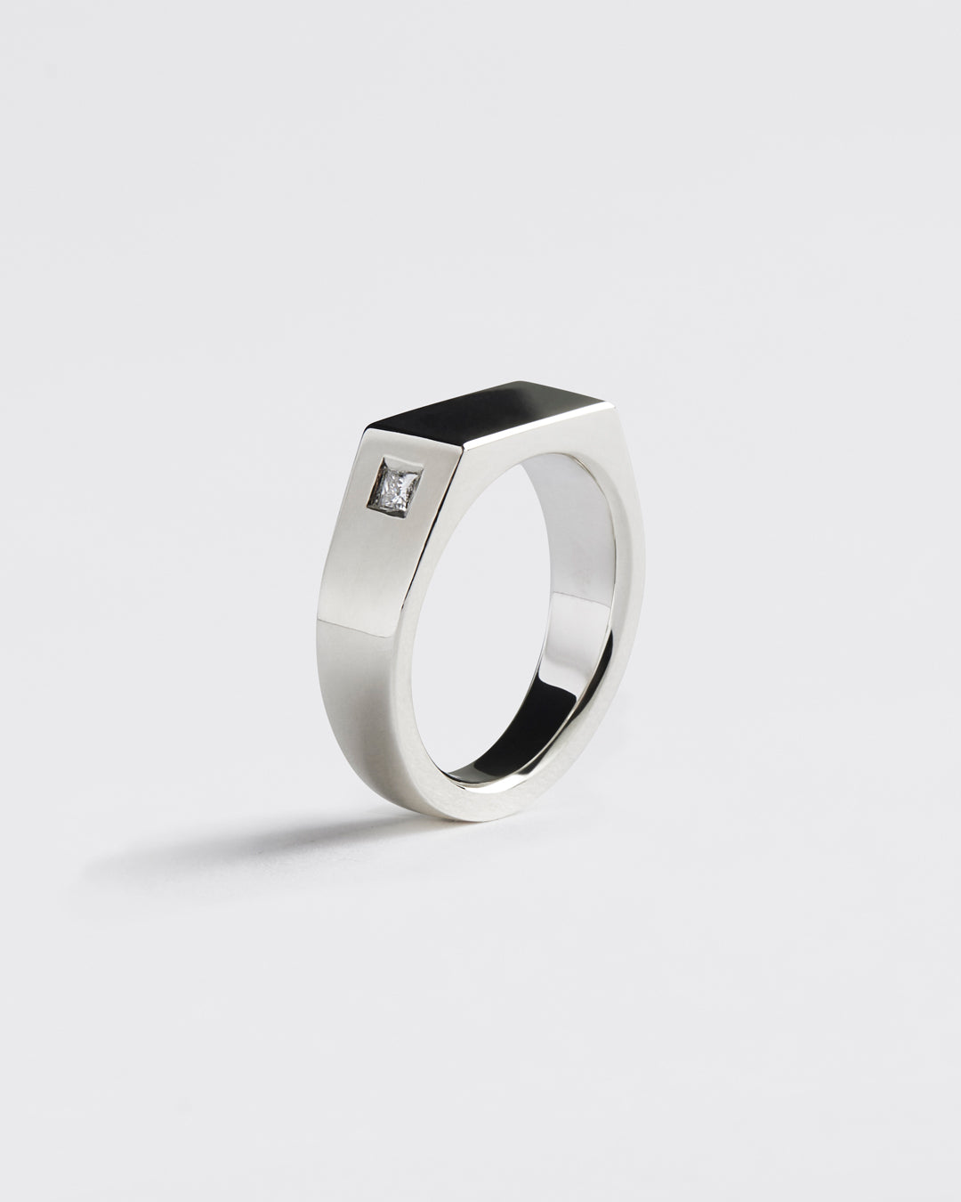Westhill Silver Diamond Signet Ring