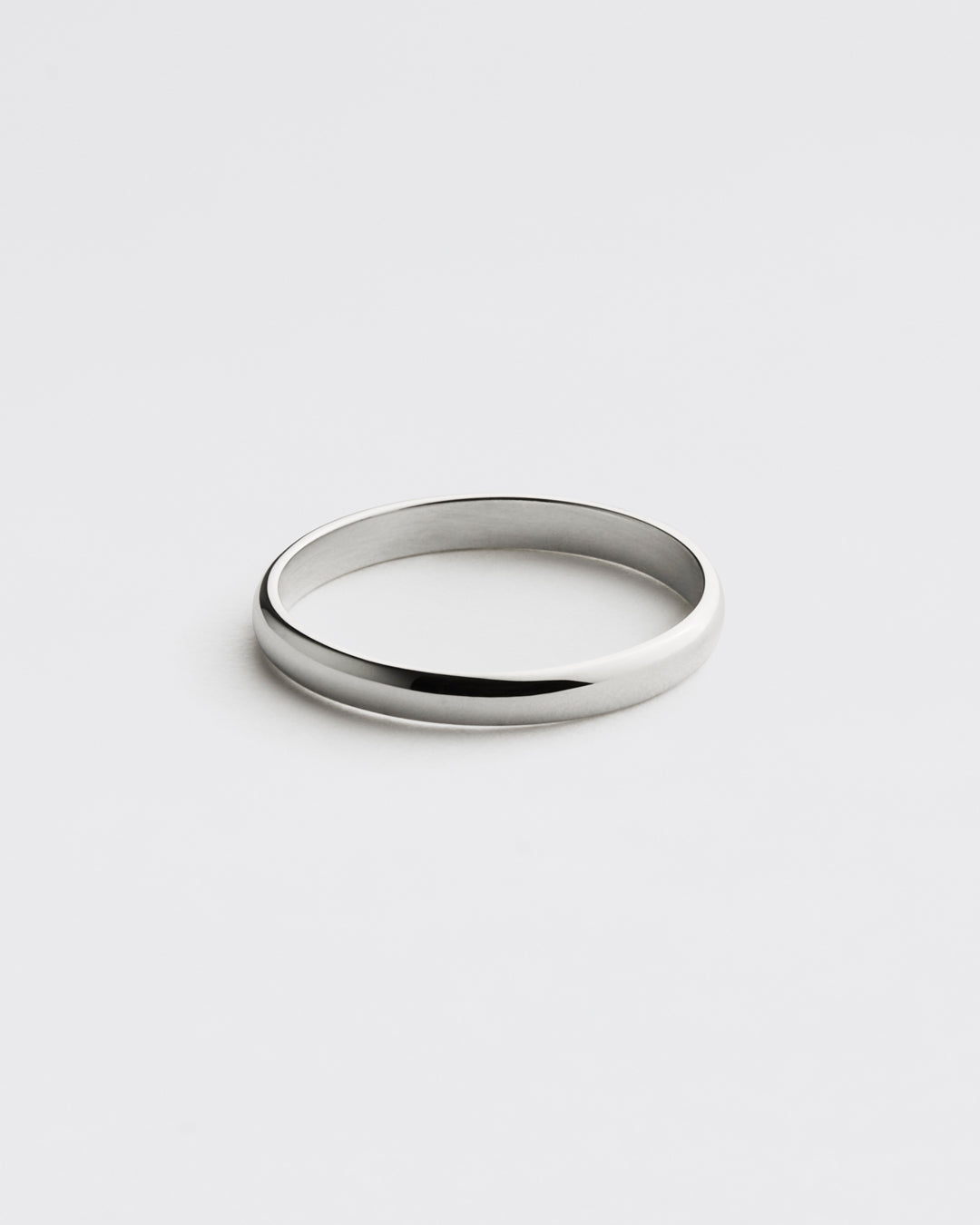 Wedding Band - White Gold Curve Band 3mm - Westhill