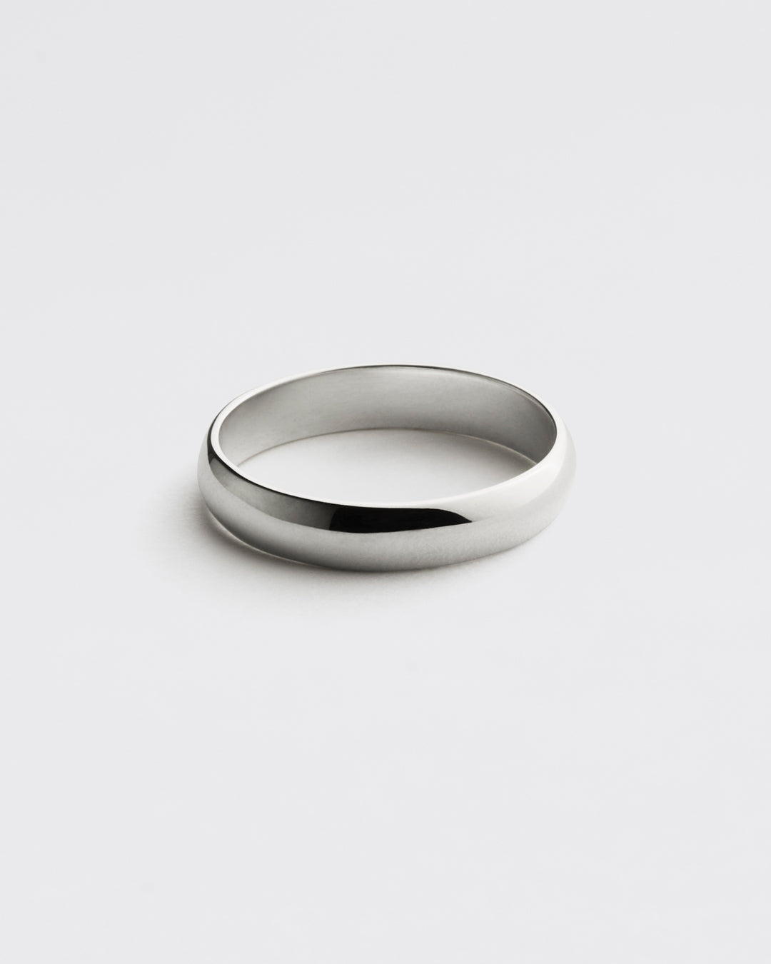 Wedding Band - White Gold Curve Band 4.5mm - Westhill