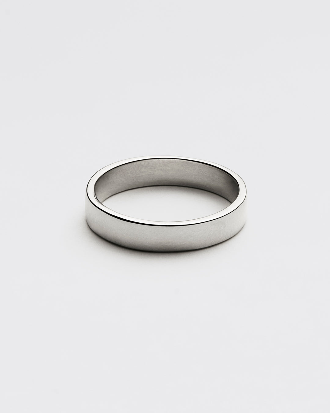 Wedding Band - White Gold Square Band 4.5mm - Westhill