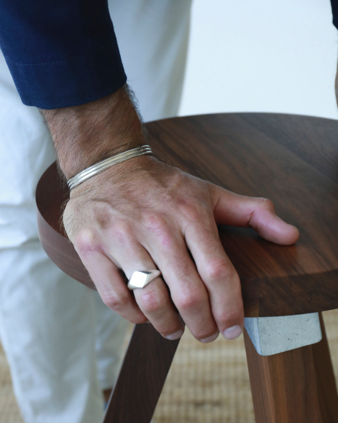 Westhill Silver Diamond Signet Ring
