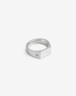 Westhill Silver Diamond Signet Ring