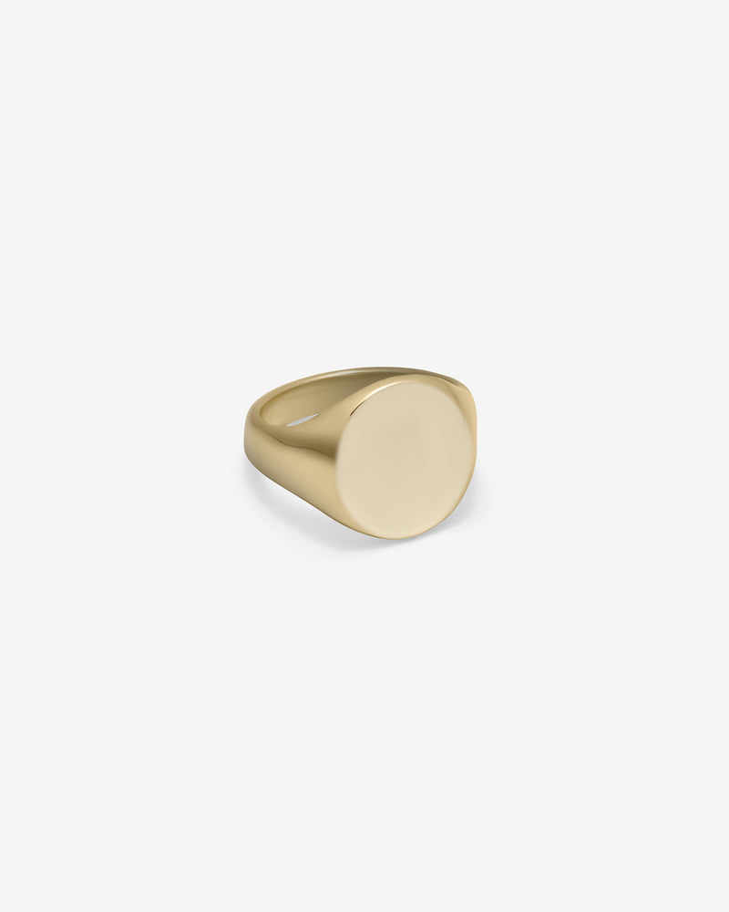 Westhill Gold Oval XL SIgnet Ring