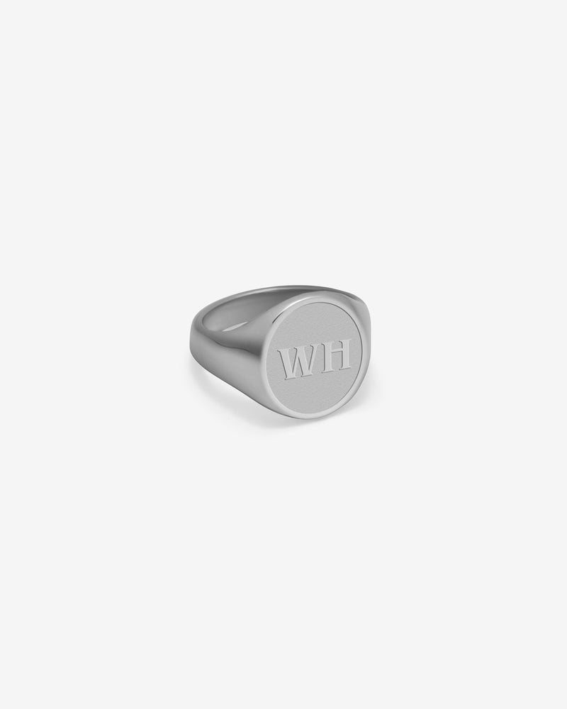 Westhill Silver Oval XL SIgnet Ring