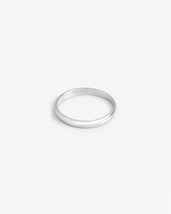 Wedding Band - White Gold Curve Band 3mm - Westhill