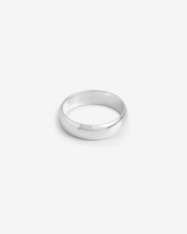 Wedding Band - White Gold Curve Band 6mm - Westhill