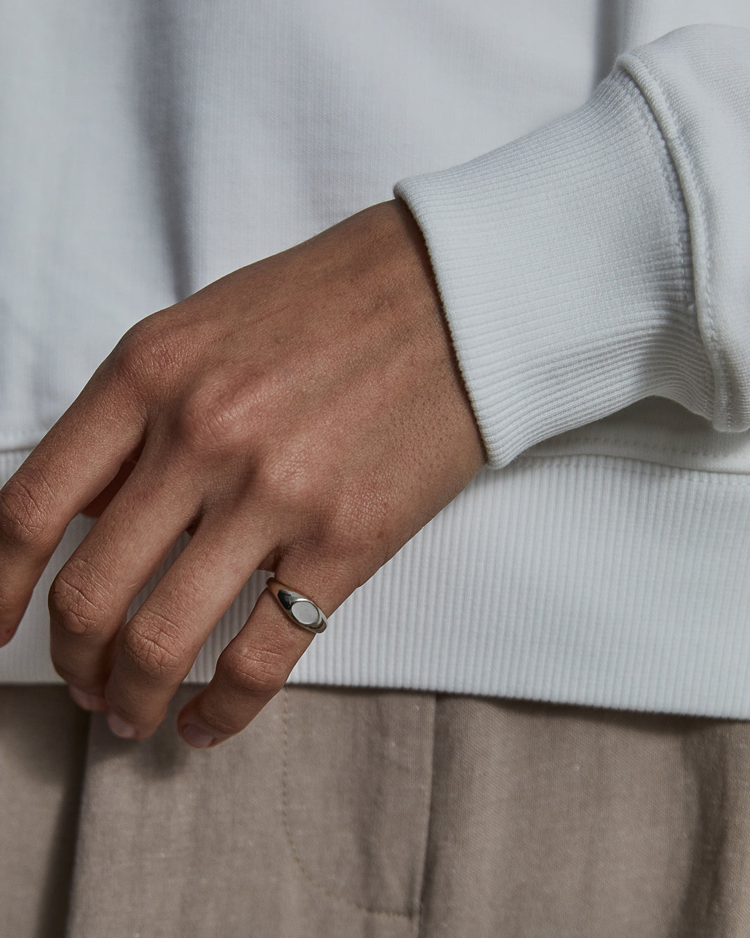Silver Slim Signet Ring - Westhill