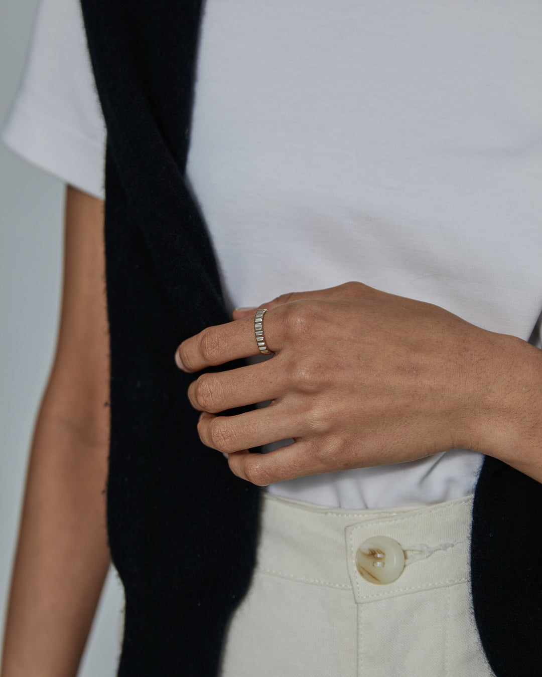 Silver Shortrake Ring - Westhill Jewellery