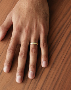 Wedding Band - Gold Square Band 3mm - Westhill